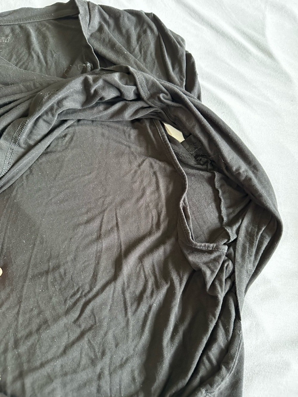 Latched Mama Black Layered V-Neck Tunic - Picture 2 of 3
